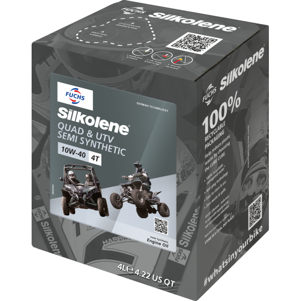 FUCHS SILKOLENE QUAD & UTV 10W-40 Motoröl 4 Liter