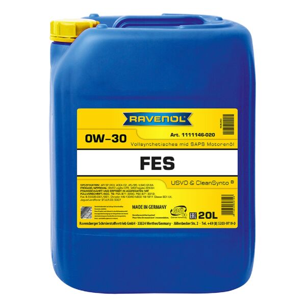 RAVENOL FES SAE 0W-30 Motoröl 20 Liter