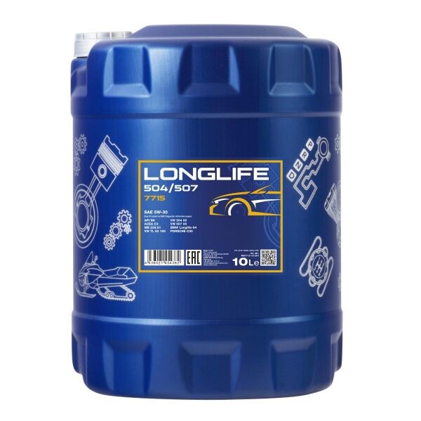 MANNOL MN7715 Longlife 504/507 5W-30 Motoröl 10 Liter