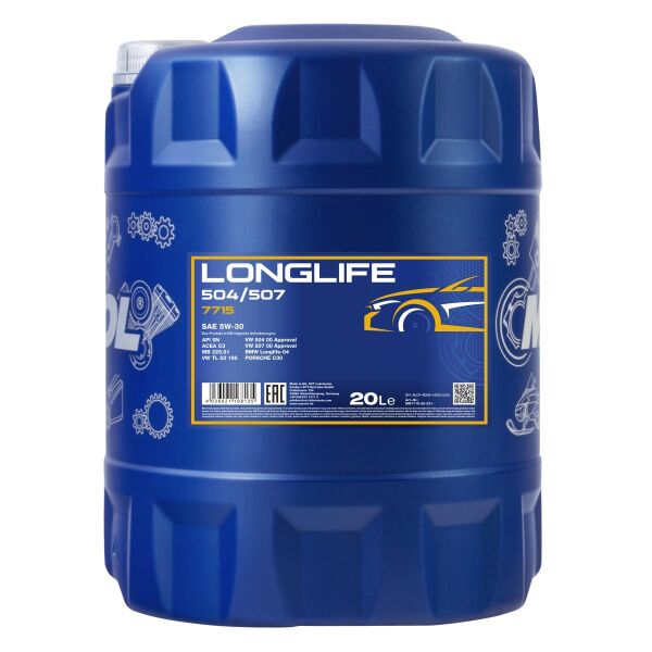 MANNOL 7715 Longlife 504/507 5W-30 Motoröl 20 Liter