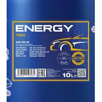 MANNOL 7511 ENERGY 5W-30 Motoröl 10 Liter